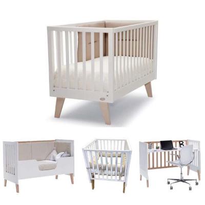 Bebe Lettino Evolutivo Madrid V2 bianco naturale Completo Bebe