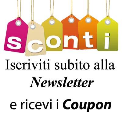 Iscriviti alla newsletter e ricevi i coupon sconto