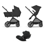 Cybex Trio Eos Lux BLK Moon Black con Cloud G Plus I-Size