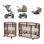 Kit Nascita Trio Balios S Lux Almond Biege e Sleepi V3 Warm Brown