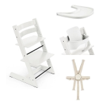 Stokke Kit Tripp Trapp White con vassoio, cinture e Baby Set 2