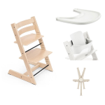 Stokke Tripp Trapp Natural con vassoio cinture e Baby Set 2