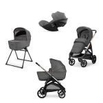 Trio Aptica System Quattro Velvet Grey-Palladio Black e Cloud G I-Size
