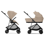 Cybex Duo Melio Carbon Almond Beige
