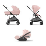 Cybex Trio Melio Hibiscus red con Cloud T Plus I-Size