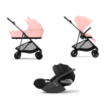 Cybex Trio Melio Carbon Candy Pink con Cloud T I-Size