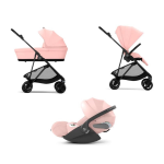 Cybex Trio Melio Carbon Candy Pink con Cloud T Plus I-Size