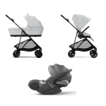 Cybex Trio Melio Carbon Fog Grey con Cloud T I-Size