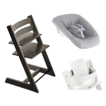 Stokke Tripp Trapp Hazy Grey con Baby Set 2 e NewBorn