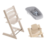 Stokke Tripp Trapp Whitewash con Newborn e Baby set 2