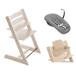 Stokke Tripp Trapp Whitewash con Newborn e Baby set 2