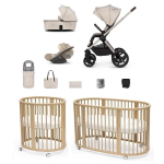 Kit Trio Venicci UpLine 2 Stone Beige e Stokke Sleepi V3 Natural