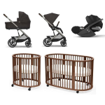 Kit Nascita Trio Balios S Lux Chocolate Brown e Sleepi V3 Warm Brown