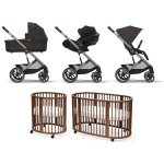 Kit Nascita Trio Balios S Chocolate Brown e Sleepi V3 Warm Brown