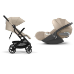 Cybex Travel System Beezy Almond Beige e Cloud T i-size Plus