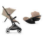 Cybex Travel System Orfeo Tpe Almond Beige e Cloud G i-size Plus