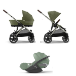 Cybex Trio Gazelle S TPE Moss Green con Cloud T Plus i-Size