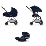 Cybex Trio Mios Rebellious Denim Blue con telaio Matt Black e Cloud T