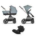 Cybex Trio EOS LUX TPE Sky Blue con Cloud G Plus i-Size