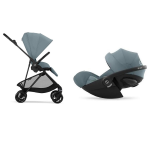 Cybex 2in1 Melio Carbon Stormy Blue con Cloud G Plus I-Size