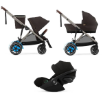 Cybex Trio e-Gazelle S Tpe Chocolate Brown con Cloud G I-Size