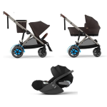 Cybex Trio e-Gazelle S Tpe Chocolate Brown con Cloud T I-Size