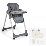 Seggiolone Pappa Tasty Eco antracite con Set Pappa Cielo
