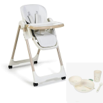 Seggiolone Pappa Tasty Eco Bianco con set Pappa Verde
