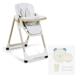 Seggiolone Pappa Tasty Eco Bianco con set Pappa Cielo