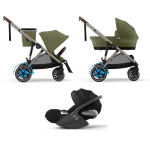Cybex Trio e-Gazelle S TPE Moss Green con Cloud T i-Size