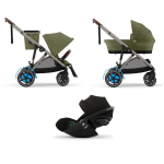 Cybex Trio e-Gazelle S TPE Moss Green con Cloud G Plus I-Size