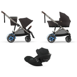 Cybex Trio e-Gazelle S Chocolate Brown con Cloud G Plus I-Size
