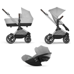 Cybex Trio Eos Lux SLV Lava Grey con Cloud G Plus i-Size