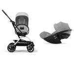 Cybex Travel System Eezy S Twist+2 Slv Fog Grey e Cloud G Plus
