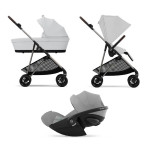 Cybex Trio Melio Fog Grey con Cloud G Plus I-Size