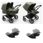Donkey 5 Trio Gemellare BLACK FOREST GREEN con Cloud G I-Size Plus