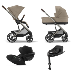 Cybex 4 in 1 Balios S lux Almond Beige con Cloud G i-Size e Isofix