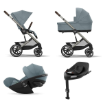 Cybex 4 in 1 Balios S Lux TPE Stormy Blue con Cloud G i-Size Plus e Isofix