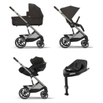 Cybex 4 in 1 Balios S Lux TPE Chocolate Brown con Cloud G i-Size e Isofix