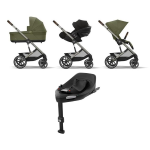 Cybex 4 in 1 Balios S Lux TPE Moss Green con Cloud G i-Size Plus e Isofix