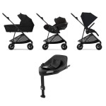 Cybex 4 in 1 Melio Carbon Magic Black con Cloud G I-Size e Isofix