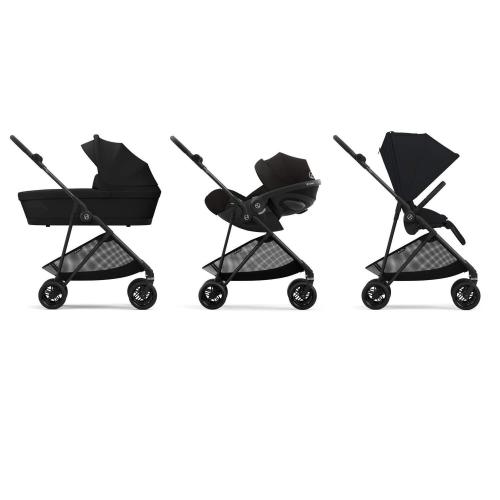 Cybex Trio Melio Carbon Magic Black con Cloud G Plus I-Size