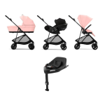 Cybex 4 in 1 Melio Carbon Candy Pink con Cloud G I-Size Plus e Isofix