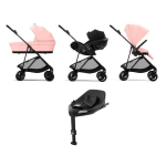 Cybex 4 in 1 Melio Carbon Candy Pink con Cloud G I-Size e Isofix