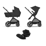 Cybex Trio Eos Lux BLK Moon Black con Cloud G i-Size