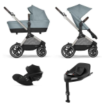 Cybex 4 in 1 EOS LUX TPE Sky Blue con Cloud G i-Size e Isofix