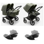 Donkey 5 Trio Gemellare BLACK FOREST GREEN con Cloud G I-Size Plus