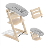 Stokke Seggiolone per neonati Tripp Trapp 2 in 1 Natural con Newborn