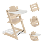 Stokke Seggiolone Tripp Trapp 3 in 1 Natural con vassoio