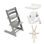 Stokke Seggiolone Tripp Trapp 4 in 1 Storm Grey con cinture
